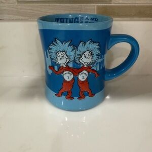 Universal’s Islands of Adventure Blue Dr. Seuss Thing 1 and Thing 2 Mug 2006